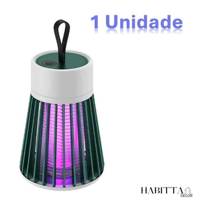 Lâmpada Elétrica Mata Mosquitos Ultravioleta USB Recarregável