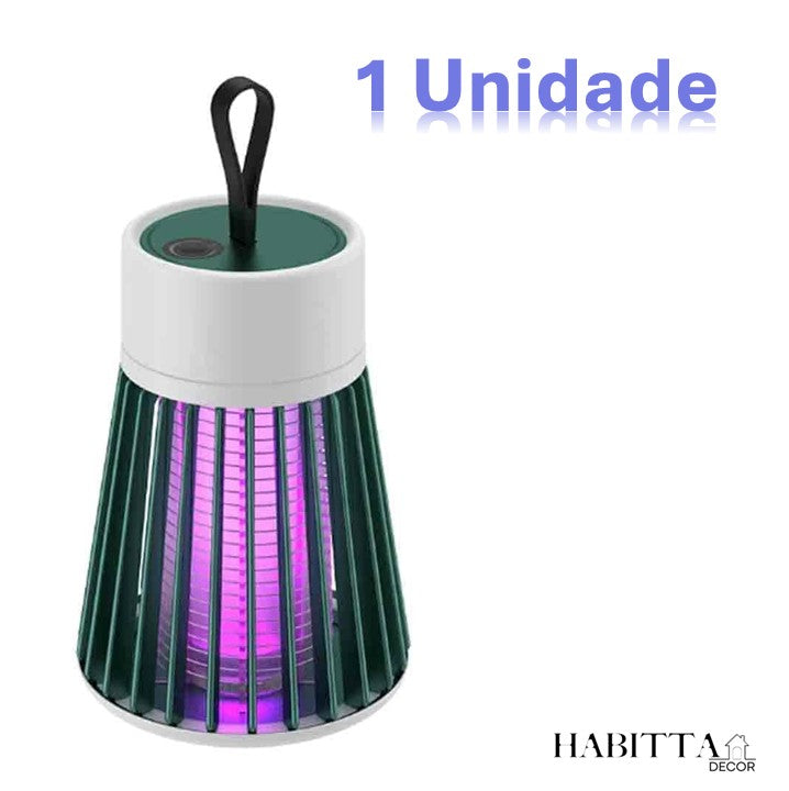 Lâmpada Elétrica Mata Mosquitos Ultravioleta USB Recarregável