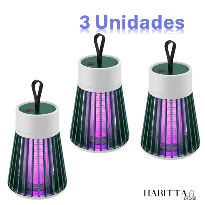 Lâmpada Elétrica Mata Mosquitos Ultravioleta USB Recarregável