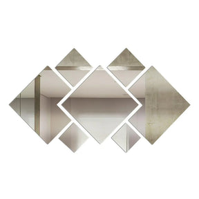Espelho Acrílico Decorativo Quadrados 7 Peças P20 Promoção