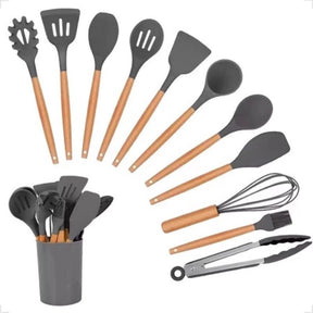 Kit Completo Jogo Utensílios de Cozinha Luxo 19 Peças