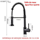Torneira Flexível Gourmet para Cozinha