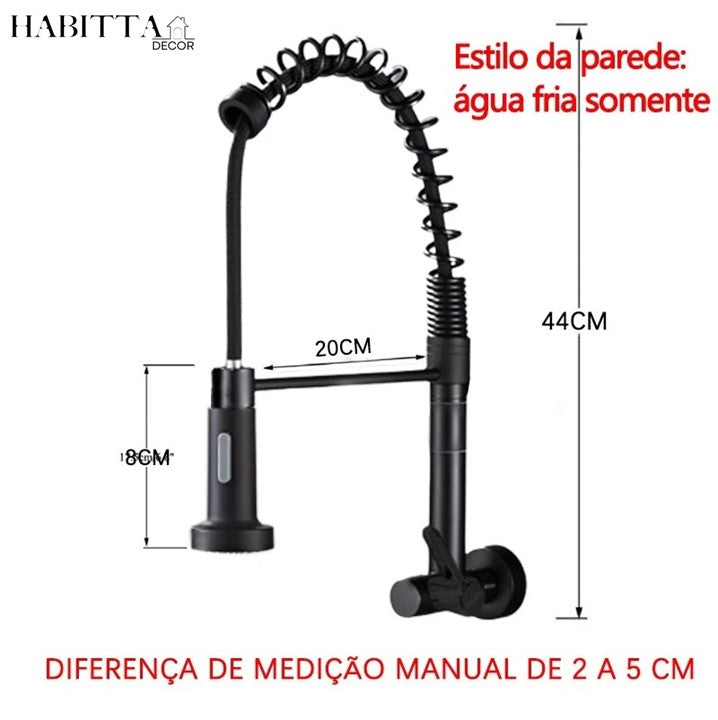 Torneira Flexível Gourmet para Cozinha