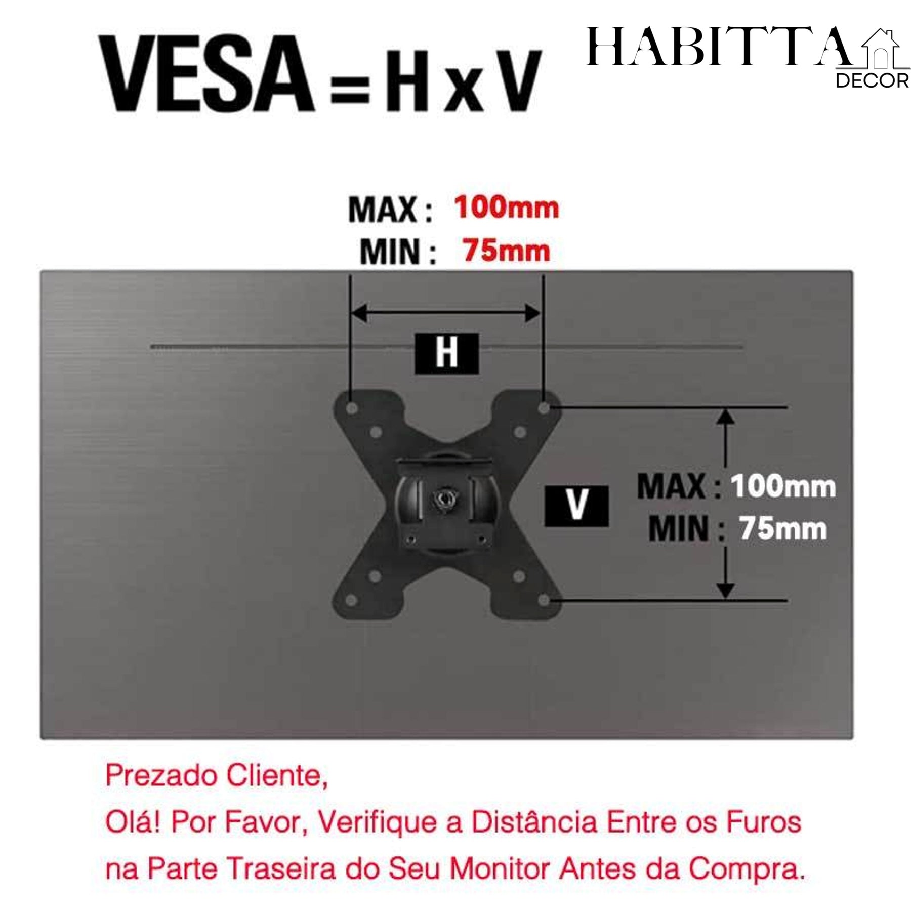 Suporte para TV Tri Articulado - 10 a 26 Polegadas