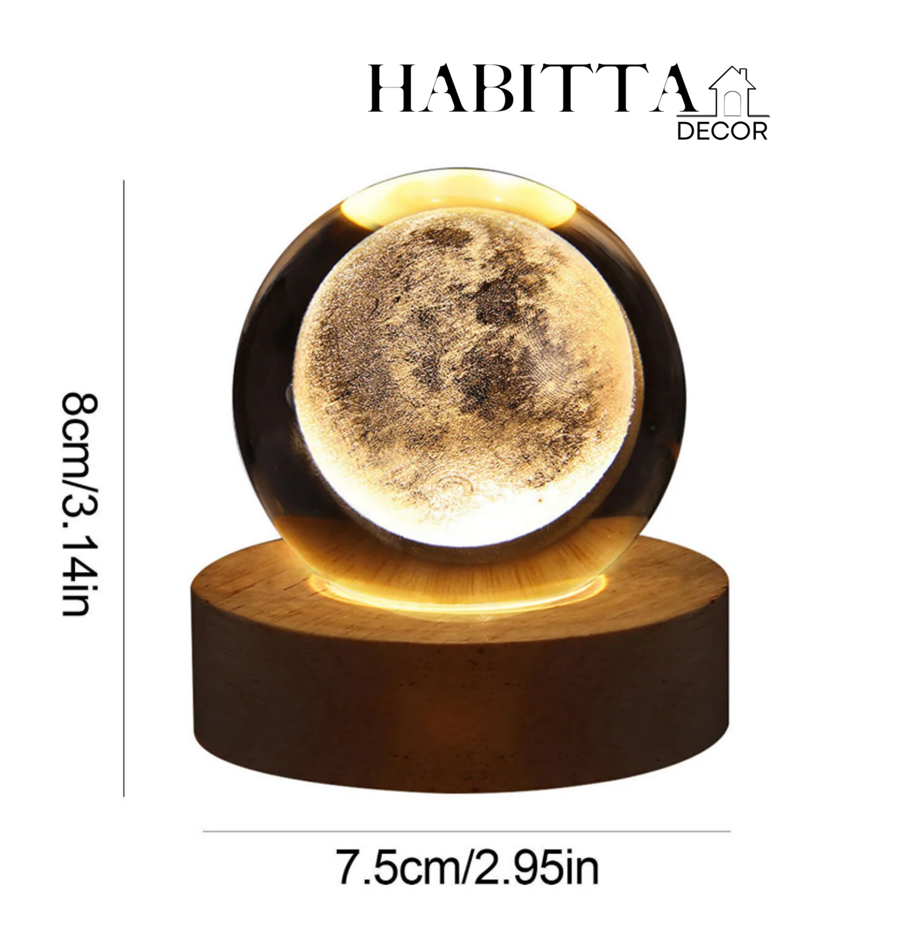 Luminária Espacial 3D - Home Sweet Home™