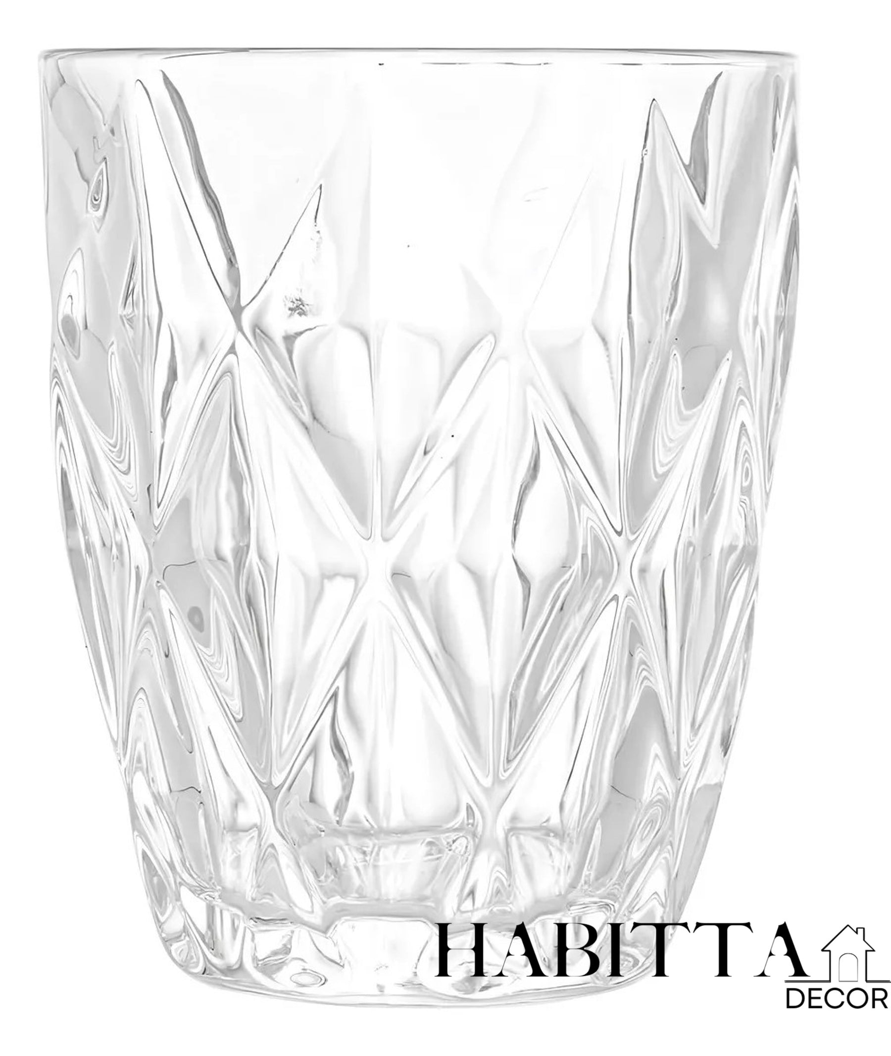 Conjunto 6 Copos de Vidro Diamond 270ml