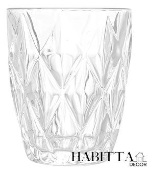 Conjunto 6 Copos de Vidro Diamond 270ml