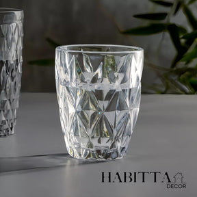 Conjunto 6 Copos de Vidro Diamond 270ml