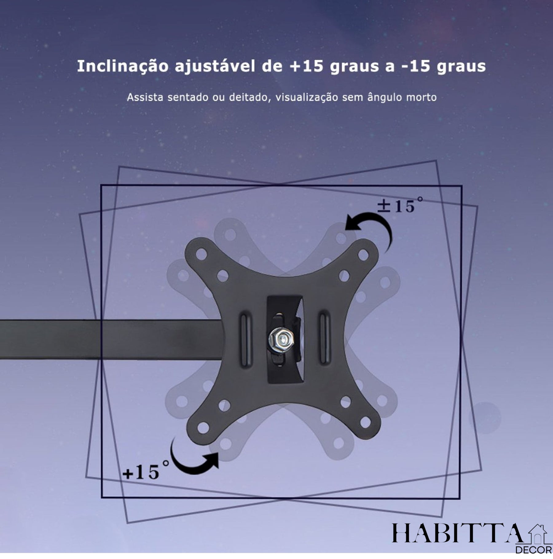 Suporte para TV Tri Articulado - 10 a 26 Polegadas
