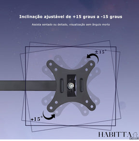 Suporte para TV Tri Articulado - 10 a 26 Polegadas