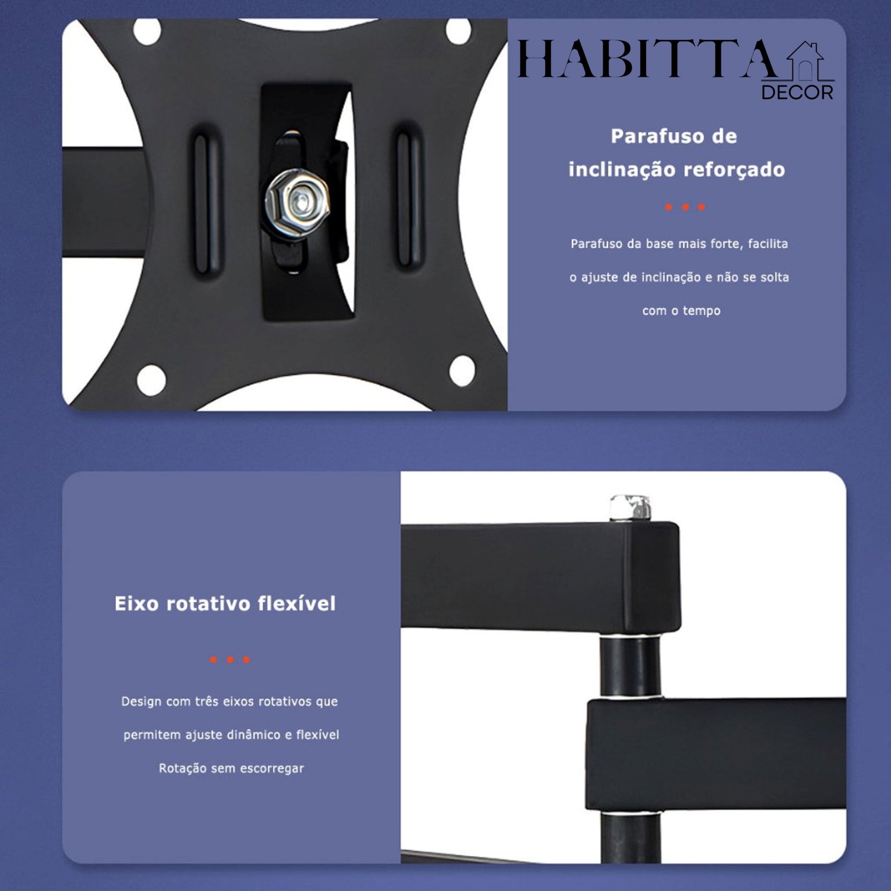 Suporte para TV Tri Articulado - 10 a 26 Polegadas