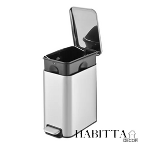 Lixeira de Inox Linea Retangular Multiuso - 5 Litros