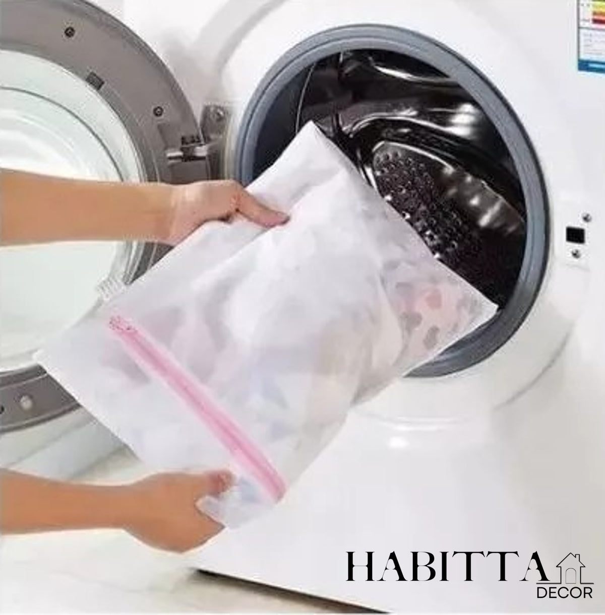 Kit com 3 Sacos - Protetor para Lavar Roupa com Zíper