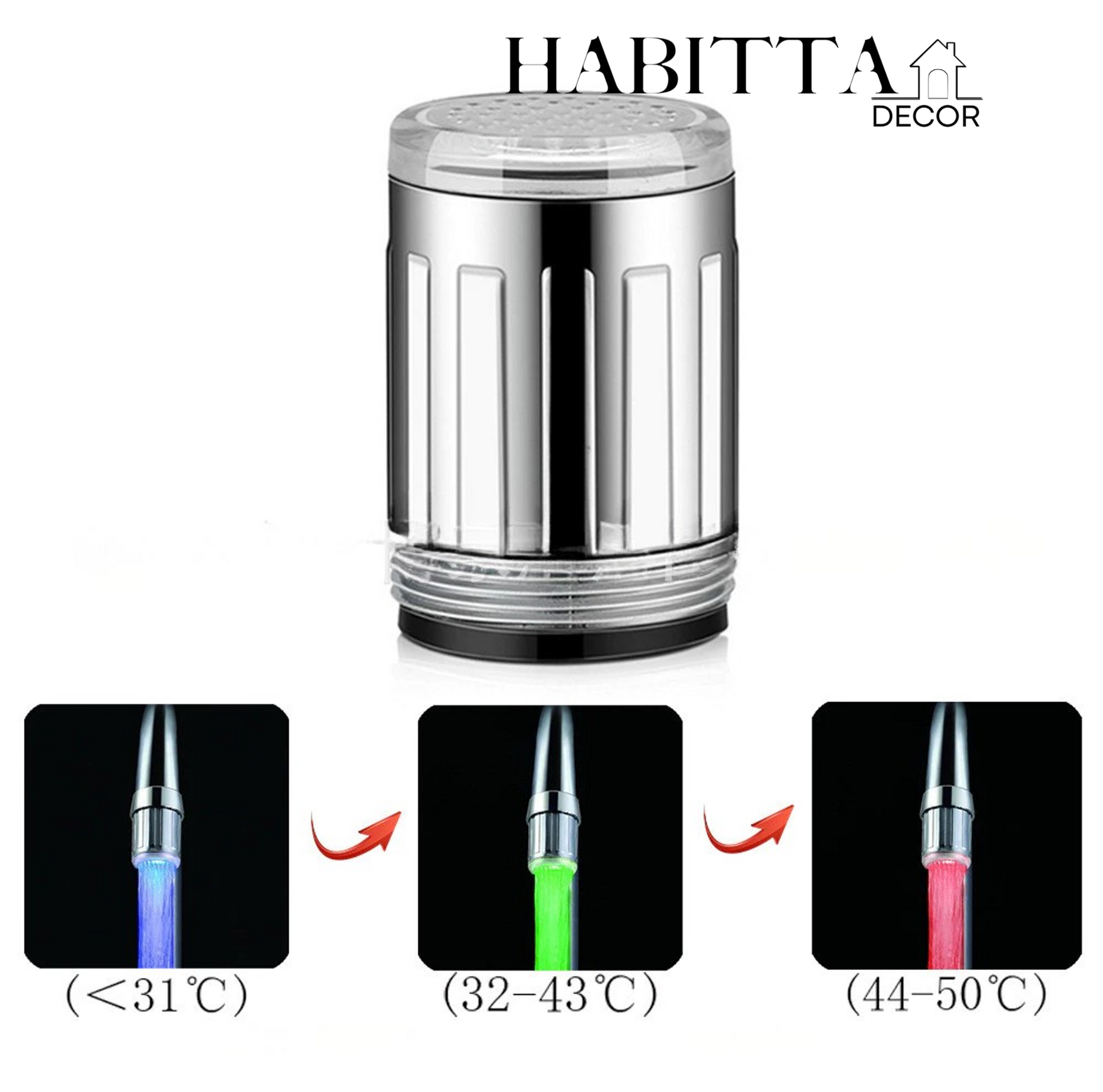 Bico de Torneira com LED Colorido