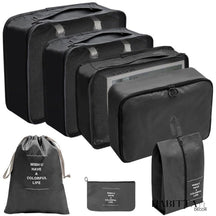 Kit 8 Bolsas Organizadoras a Prova D'água Para Viagem