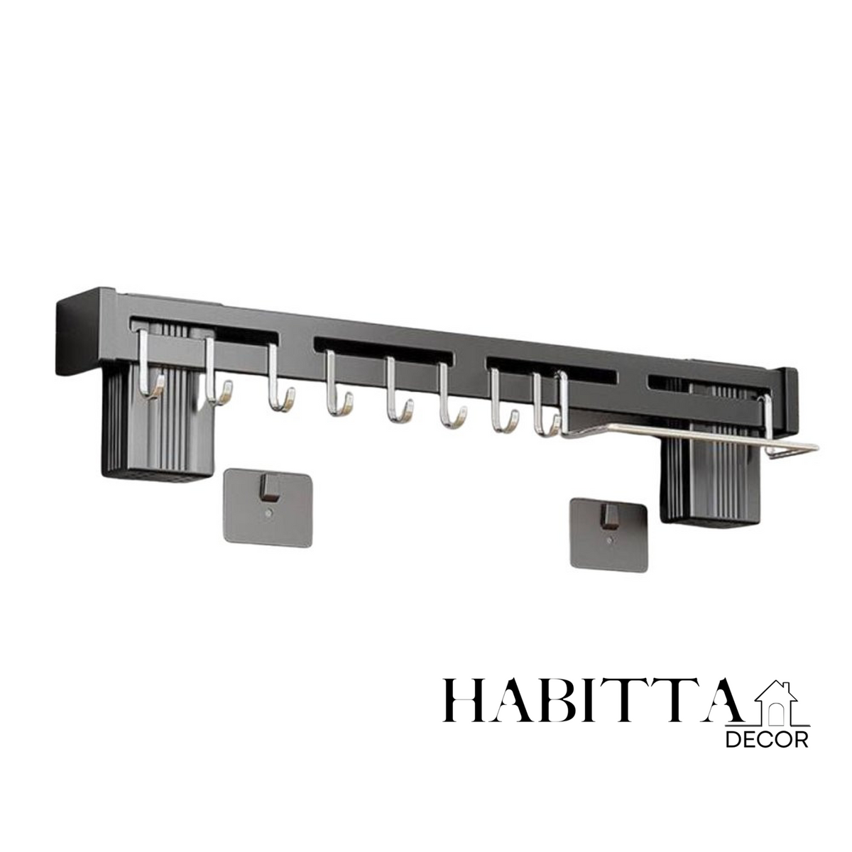 Suporte Organizador para Utensílios de Cozinha 8 Ganchos