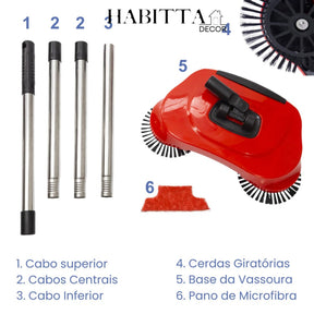 Vassoura Mágica Multiuso 3 em 1