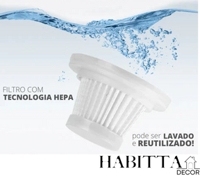 Mini Aspirador e Soprador Portátil 5 em 1