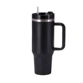 Copo Térmico Inox Portátil Inoxidável com Tampa e Canudo