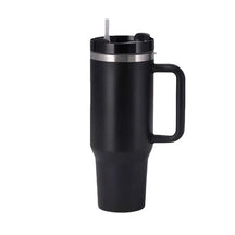 Copo Térmico Inox Portátil Inoxidável com Tampa e Canudo