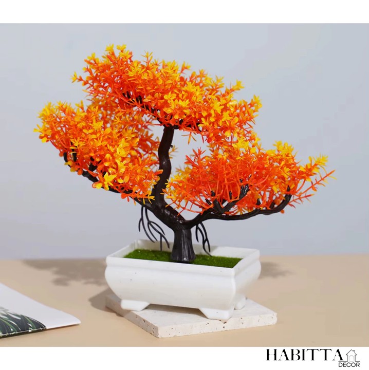 Planta artificial bonsai 25cm realista para decoração