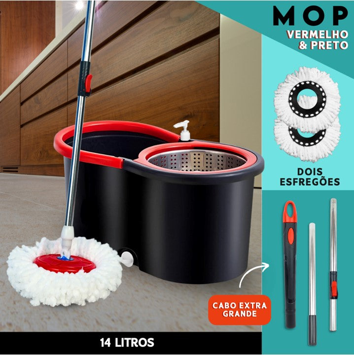 Mop com Cabo de 140 cm + 2 Refis