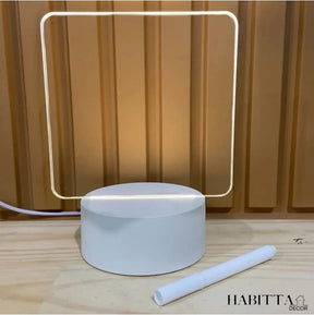 Luminária Criativa de Mesa para Anotações