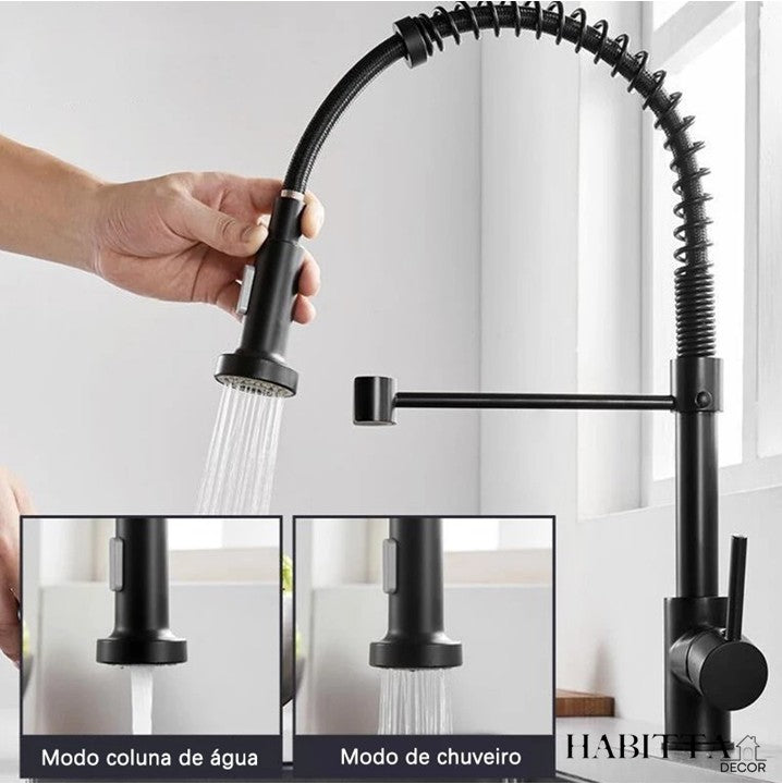 Torneira Flexível Gourmet para Cozinha