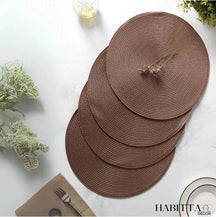 Kit com 6 Peças de Jogo Americano Redondo Sousplat