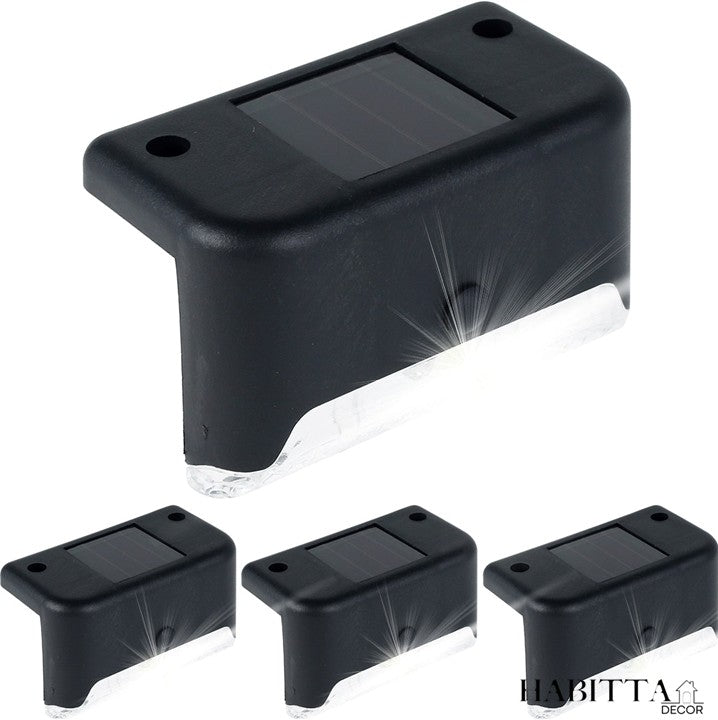 Kit Balizador de Escada - Luz de Sobrepor para Jardim Externo com Energia Solar