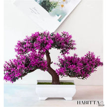 Planta artificial bonsai 25cm realista para decoração