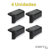 Kit Balizador de Escada - Luz de Sobrepor para Jardim Externo com Energia Solar