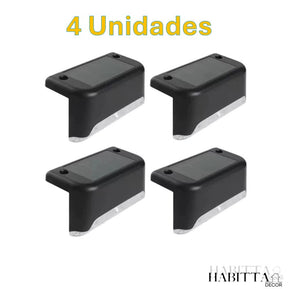Kit Balizador de Escada - Luz de Sobrepor para Jardim Externo com Energia Solar