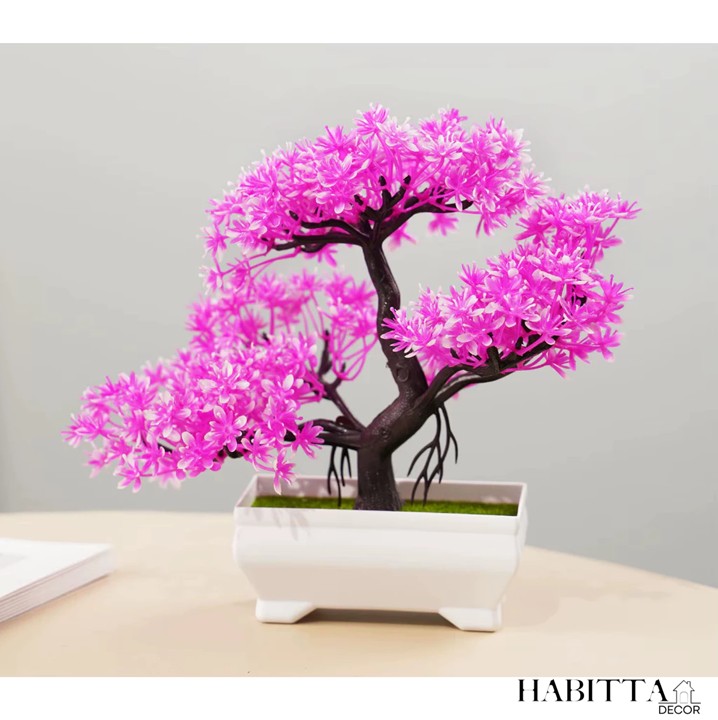 Planta artificial bonsai 25cm realista para decoração
