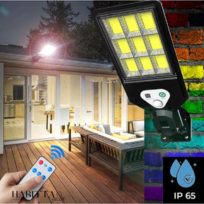 Refletor LED solar com sensor de movimento - IlumiMax