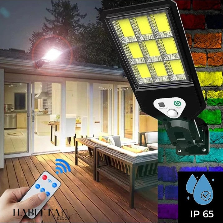 Refletor LED solar com sensor de movimento - IlumiMax
