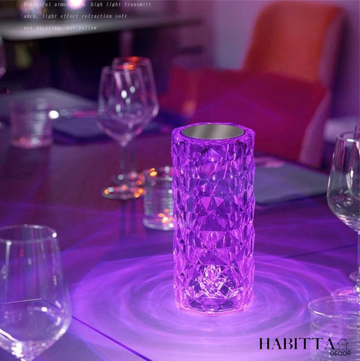 Luminária de Cristal em LED 16 Cores Projetor