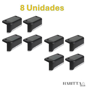 Kit Balizador de Escada - Luz de Sobrepor para Jardim Externo com Energia Solar