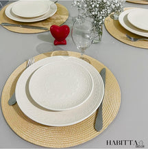 Kit com 6 Peças de Jogo Americano Redondo Sousplat