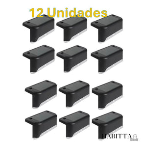 Kit Balizador de Escada - Luz de Sobrepor para Jardim Externo com Energia Solar