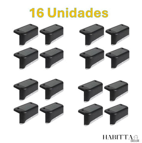 Kit Balizador de Escada - Luz de Sobrepor para Jardim Externo com Energia Solar