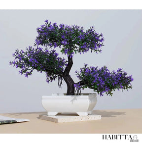 Planta artificial bonsai 25cm realista para decoração