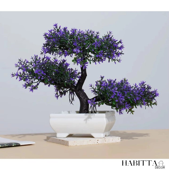 Planta artificial bonsai 25cm realista para decoração