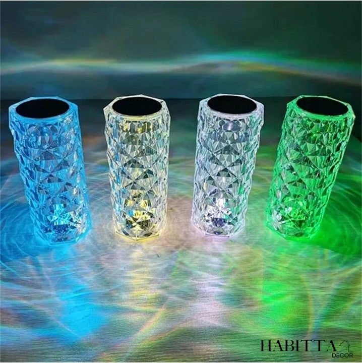 Luminária de Cristal em LED 16 Cores Projetor