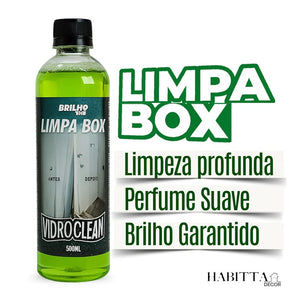 Limpa Vidro de Box Blindex - Removedor de Chuva Ácida 500ml + Brinde!