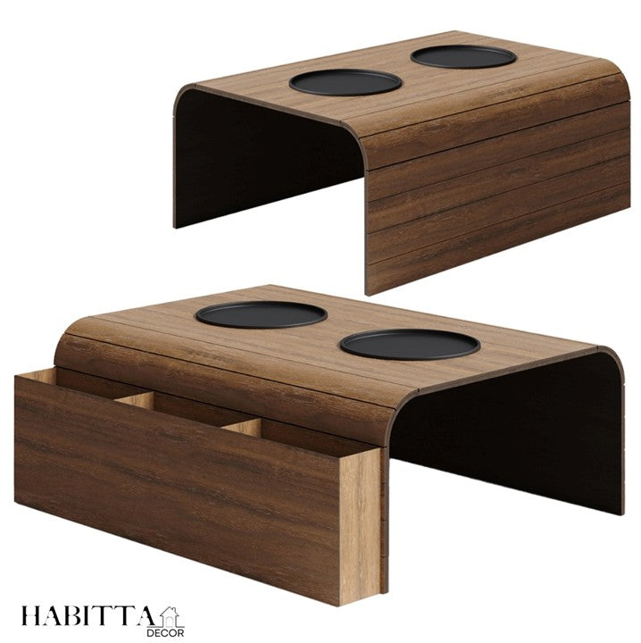 Esteira Suporte Porta Copos e Controle para Sofá