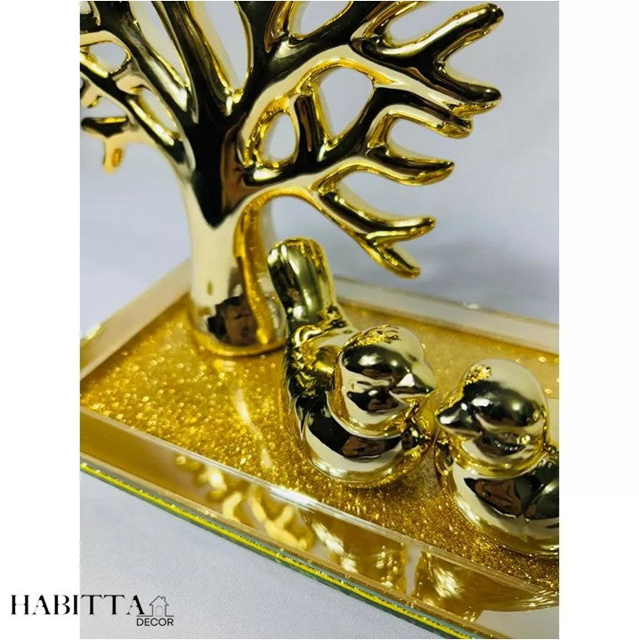 Kit para Decoração Passarinho Árvore da Vida - Cerâmica