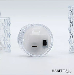 Vela de LED Decorativa 24 Peças - Cristal Transparente