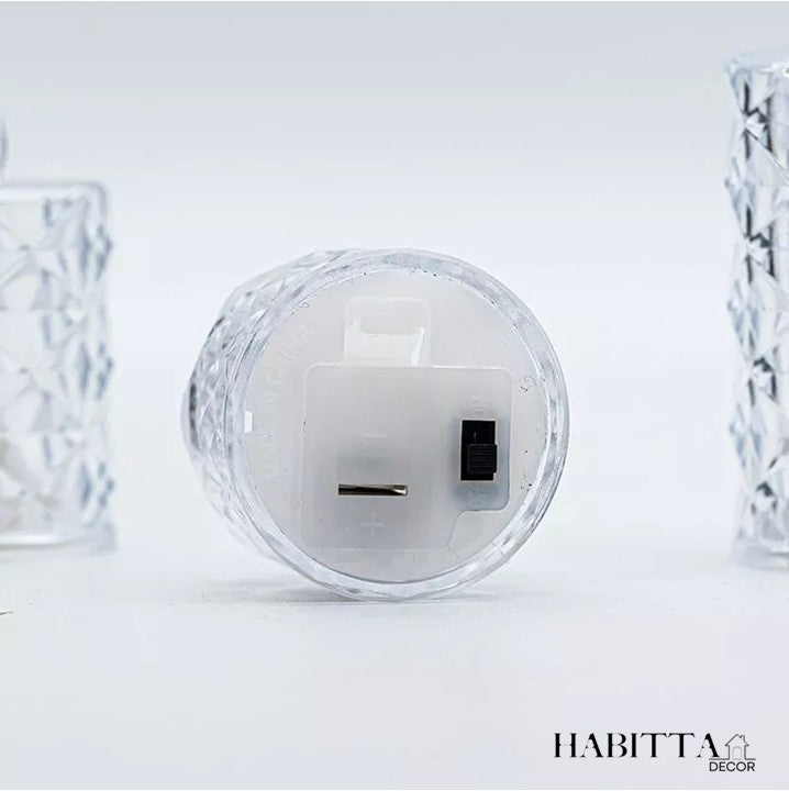 Vela de LED Decorativa 24 Peças - Cristal Transparente