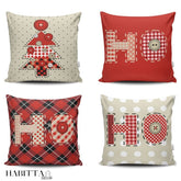 Kit com 4 Capas para Almofada Decorativa de Nata